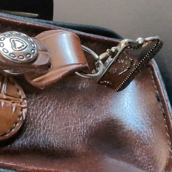 Vintage Brown /Black Faux Snakeskin Leather Marc Chantal MC Shoulder Bag. - Picture 7 of 16